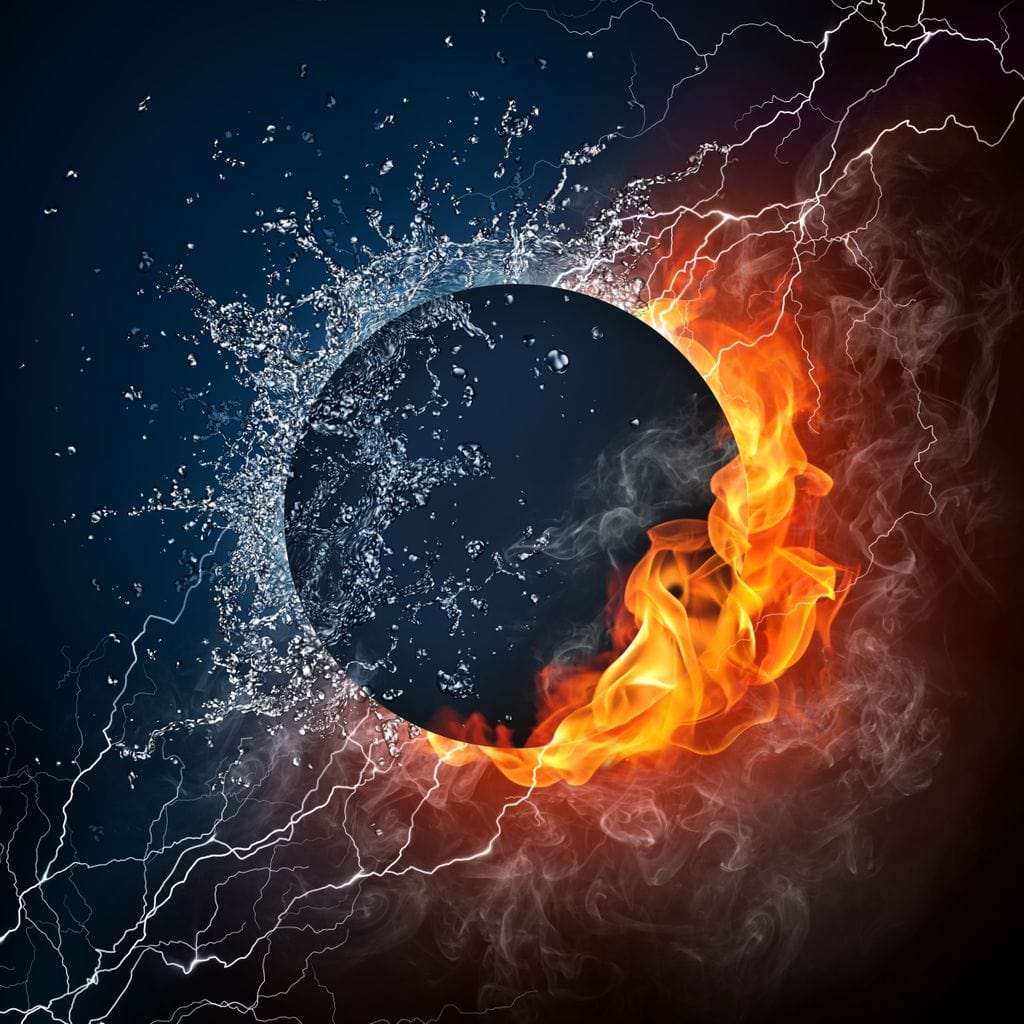 Black Hole Elements Canvas Wall Art