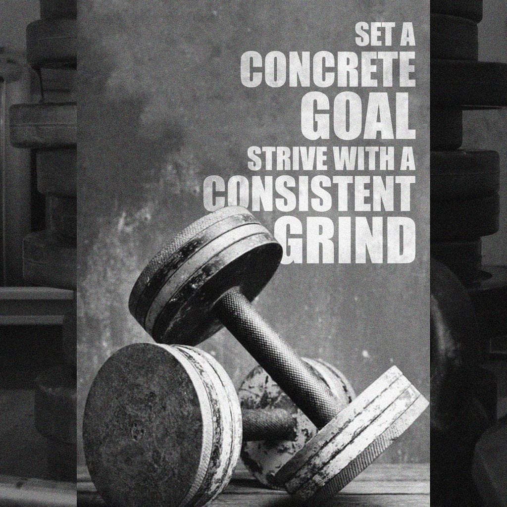 Concrete Goal Consistent Grind Canvas Wall Art