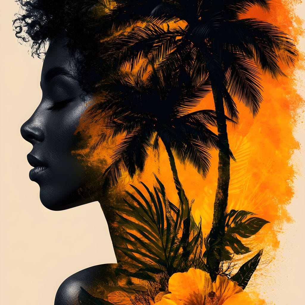 Tropical Soul Rising Heat Canvas Wall Art