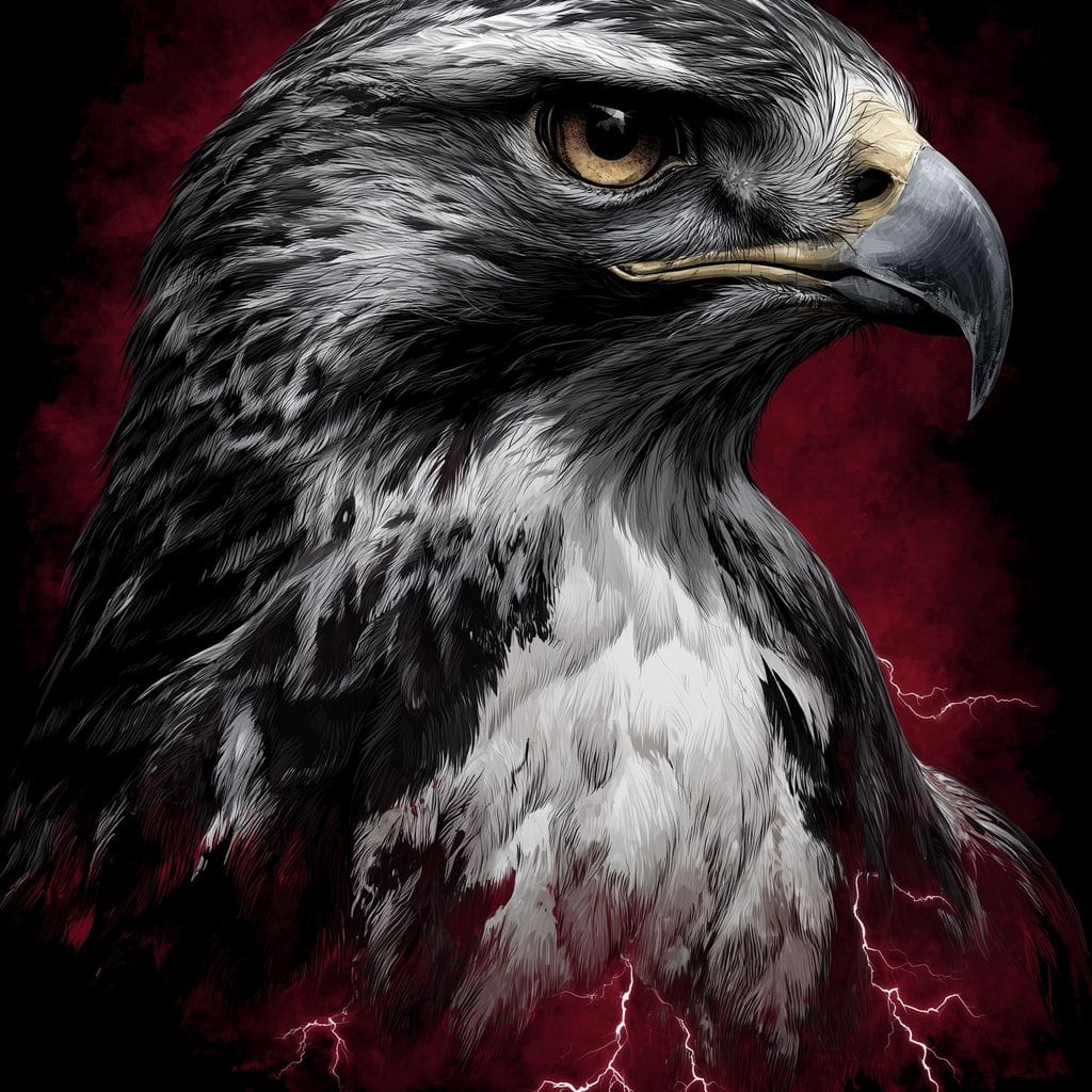 Stormwatch Falcon Canvas Wall Art