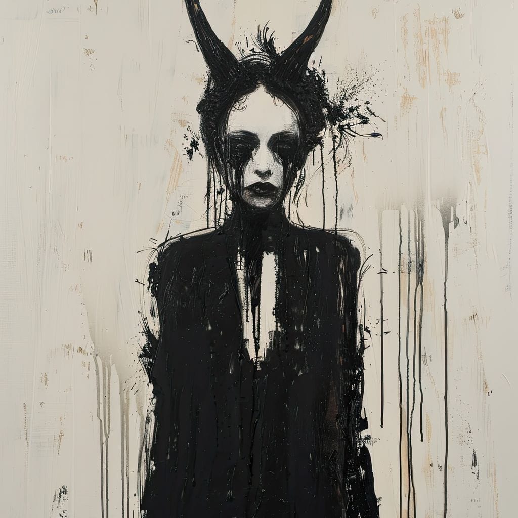 Veiled Presence of Shadows Canvas Wall Art