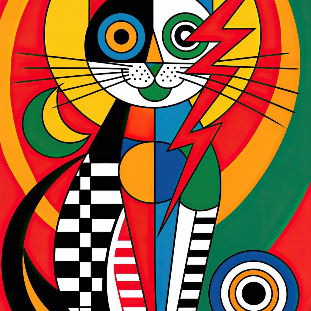 Zap Cat Canvas Wall Art