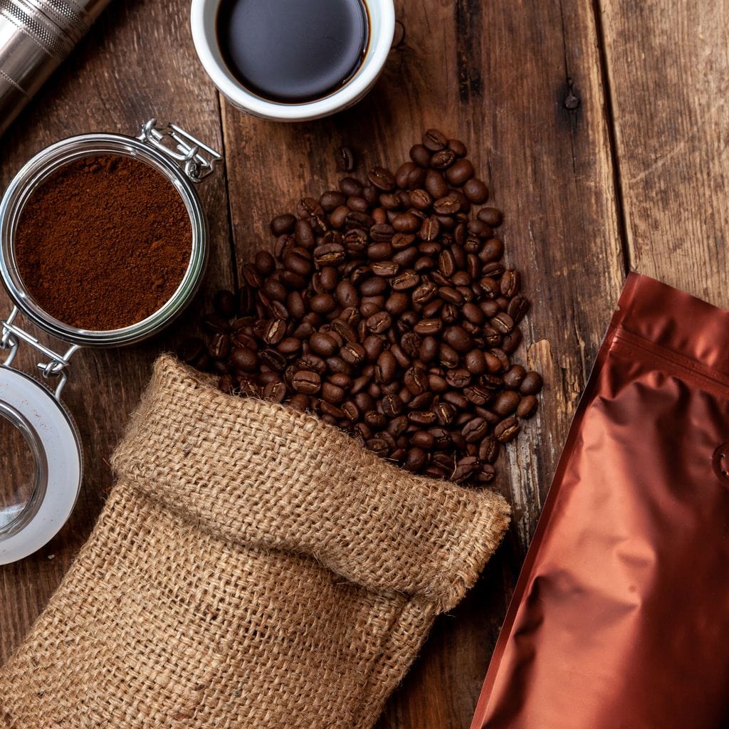 Fresh Coffee Bag Canvas Wall Art