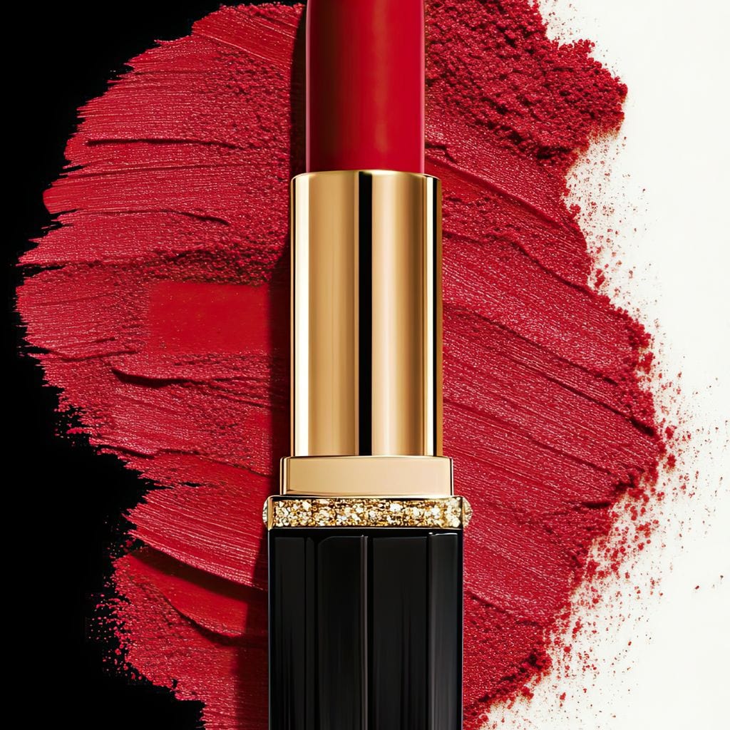 Velvet Lipstick Burst Canvas Wall Art