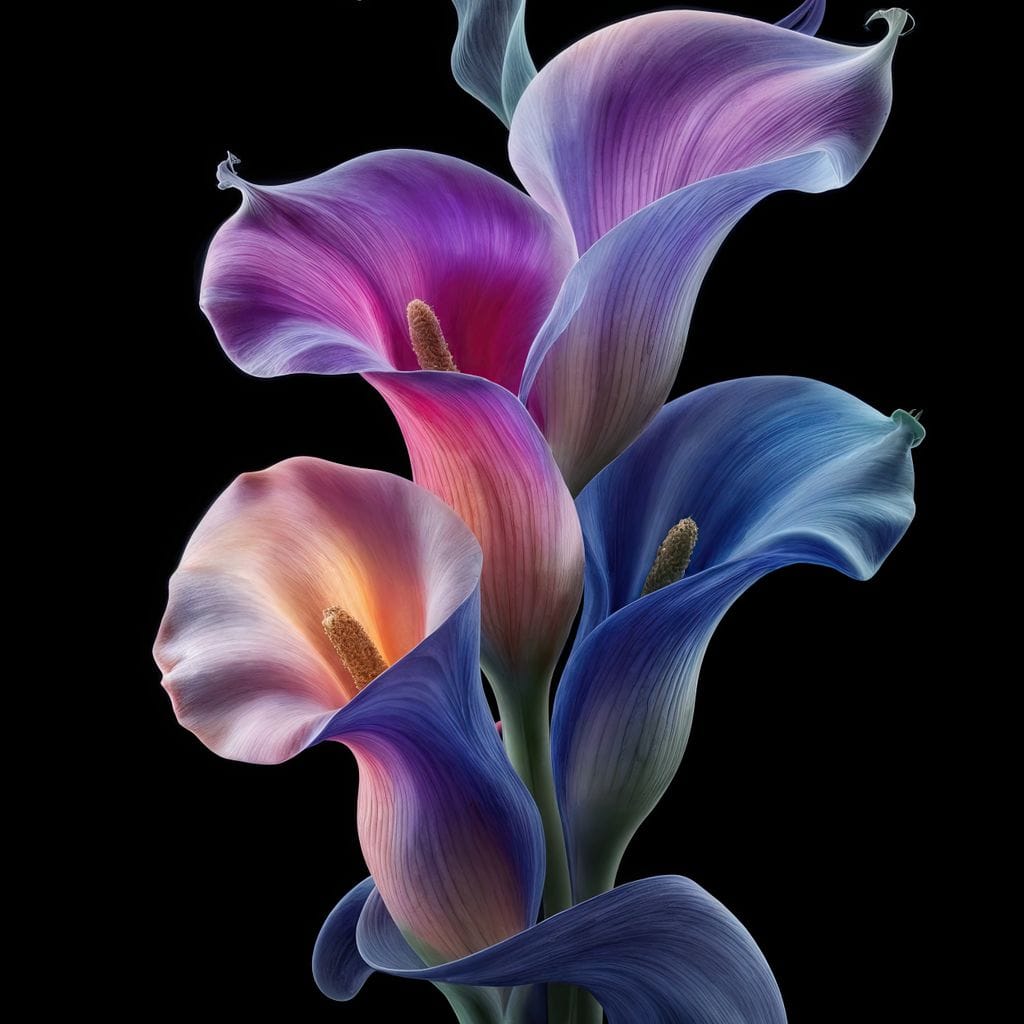 Floral Spirits of the Night Canvas Wall Art