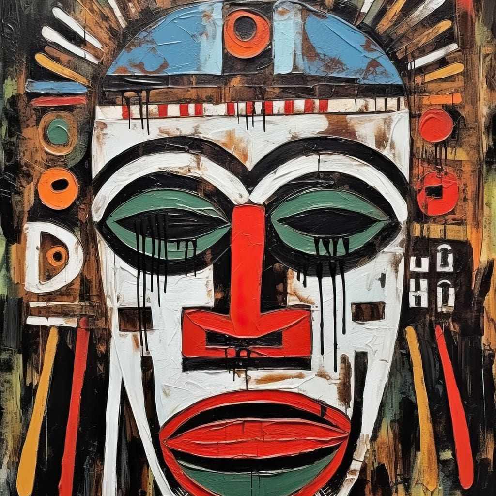 Tribal Mask 17 Canvas Wall Art