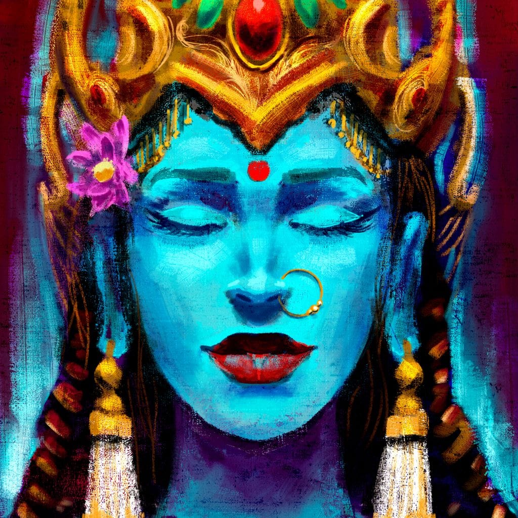 Hindu Goddess Canvas Wall Art