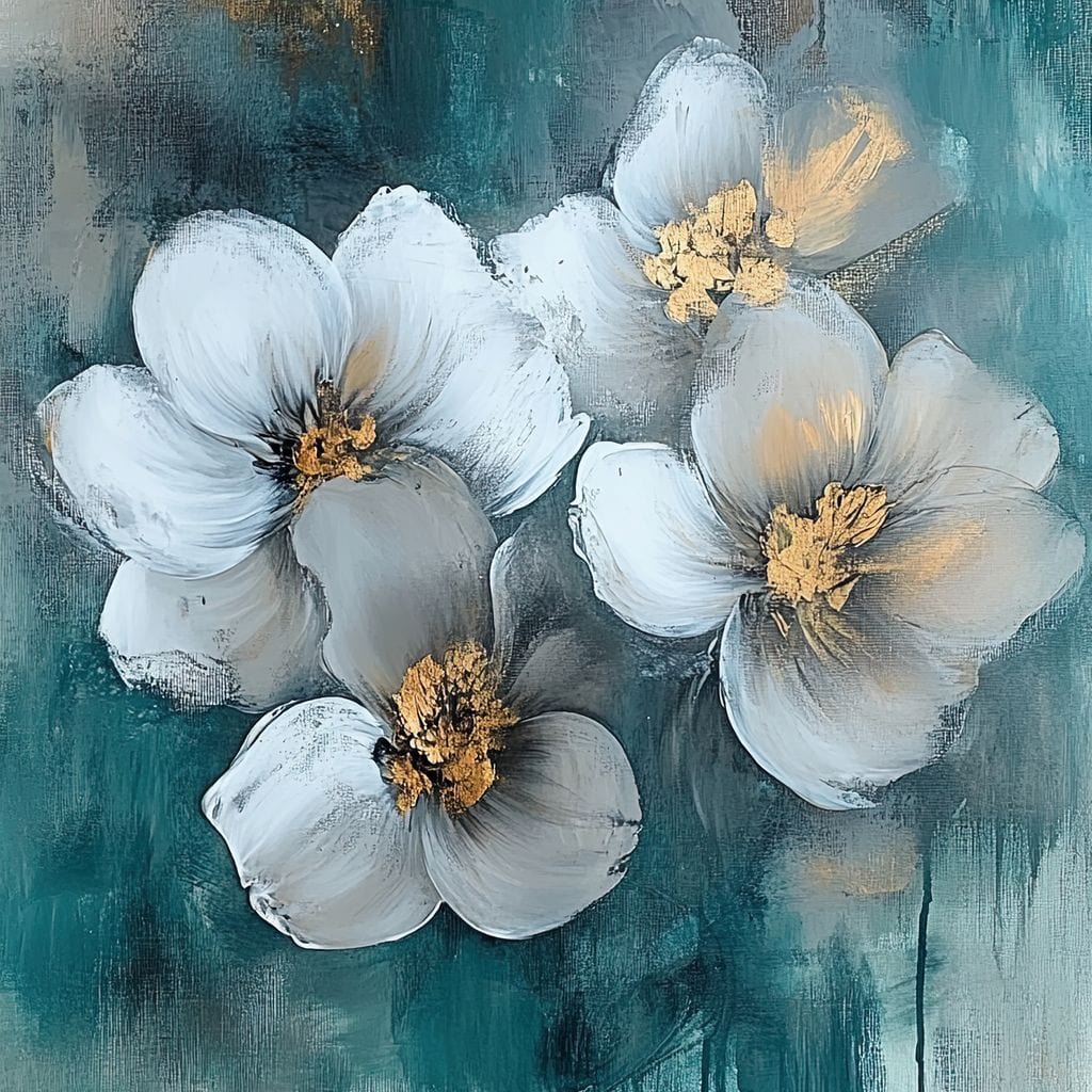 Floral Symphony Harmony Canvas Wall Art