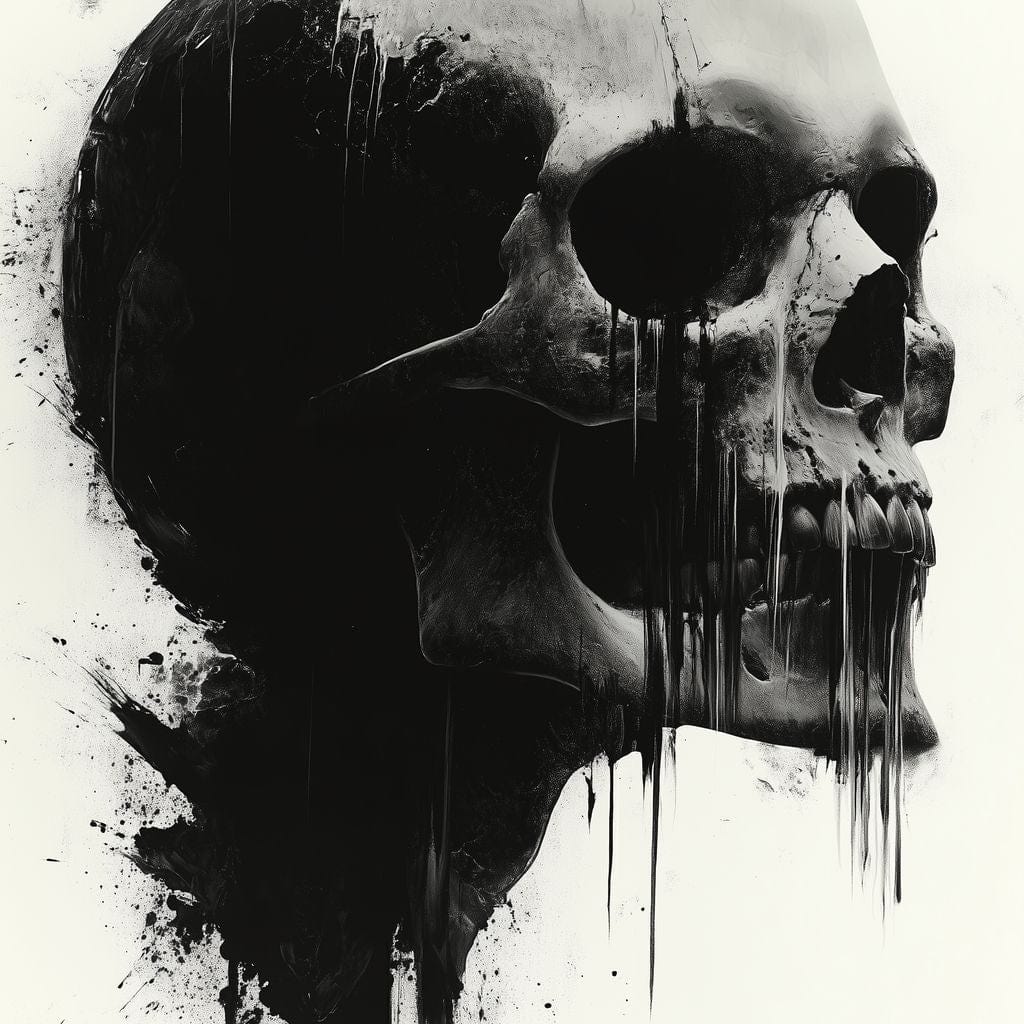 Morality's Black Veil Canvas Wall Art