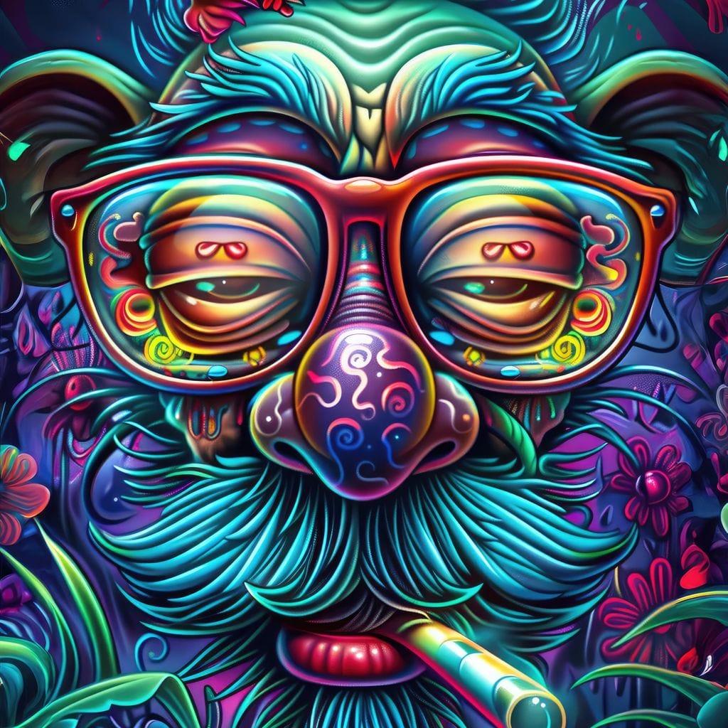 Trippy Trance Canvas Wall Art