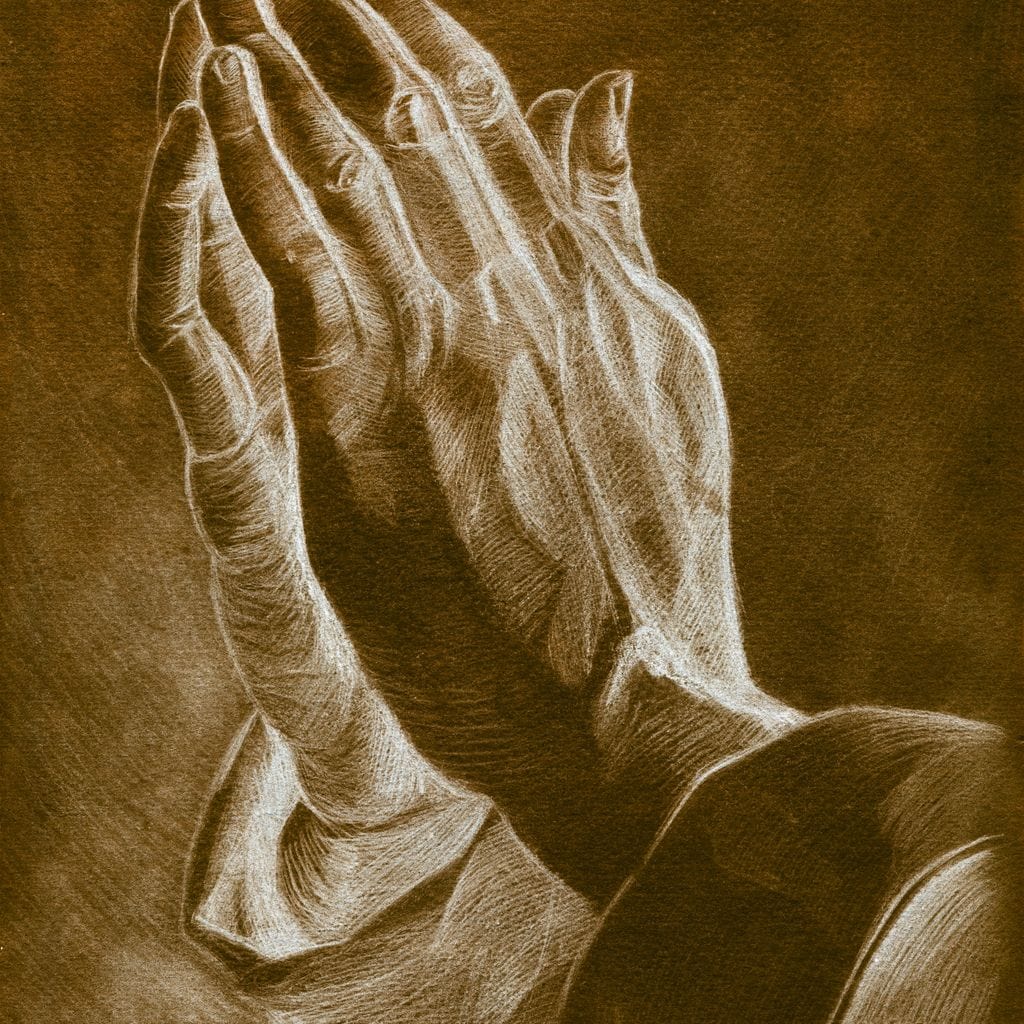 Praying Hands Canvas Wall Art