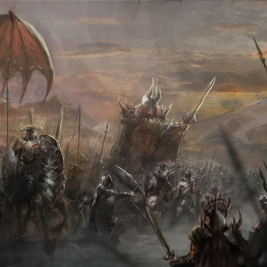 Fantasy Battlefield Canvas Wall Art