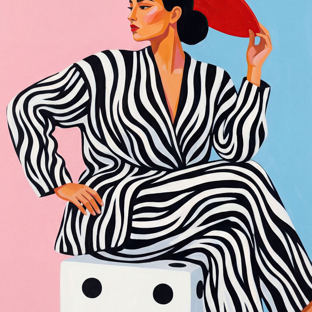 The Dice and the Diva Canvas Wall Art