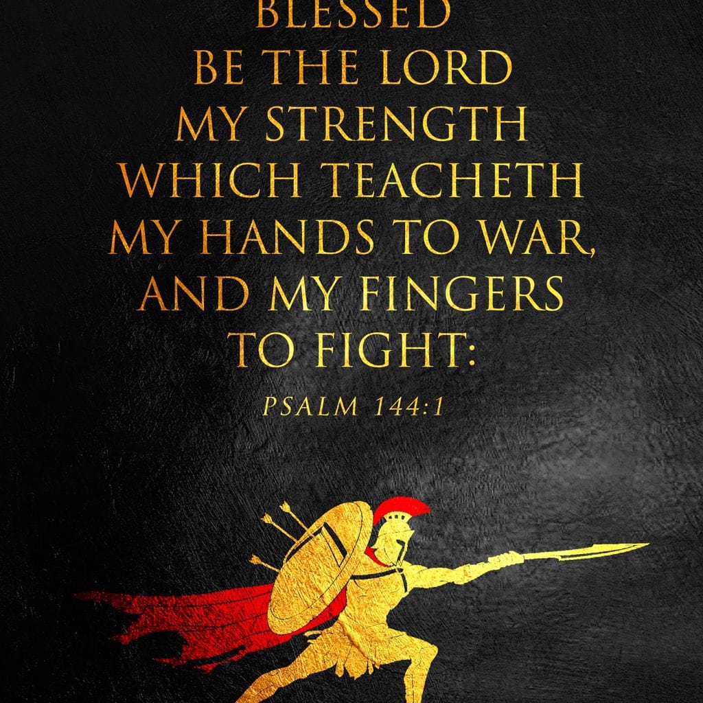 Psalm 144:1 Canvas Wall Art