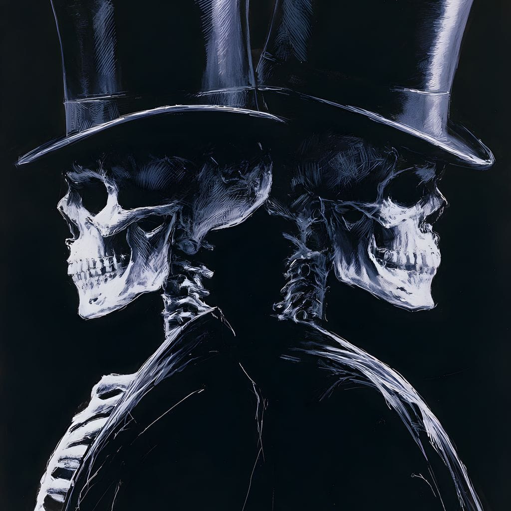 Gentlemen Waiting for the Final Curtain Canvas Wall Art