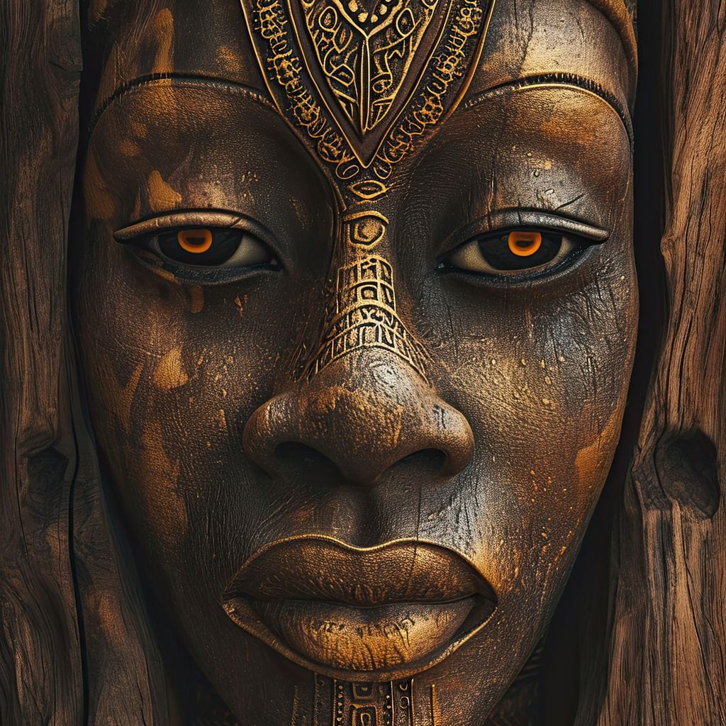 Ancient Golden Wisdom Canvas Wall Art