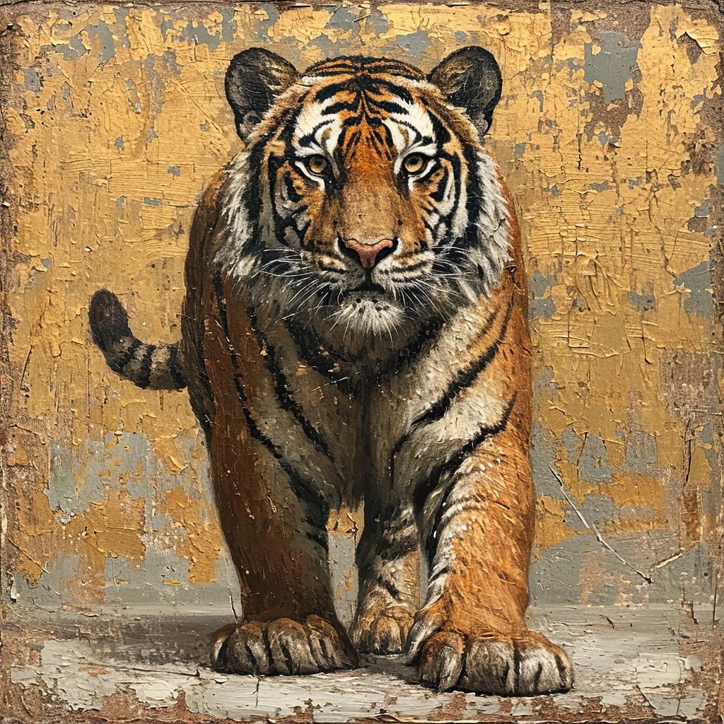 Tiger Sovereign Gaze Canvas Wall Art