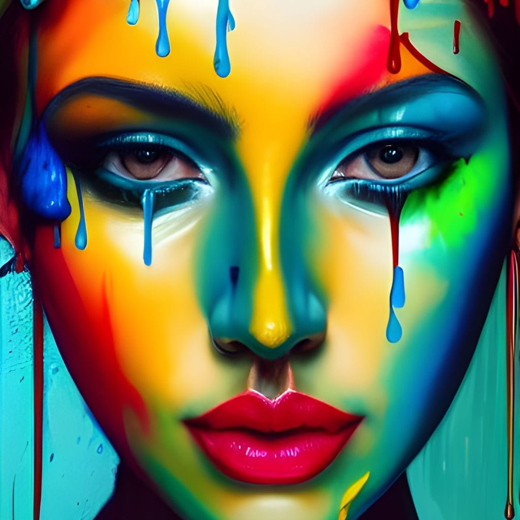 Messy Beauty 002 Canvas Wall Art