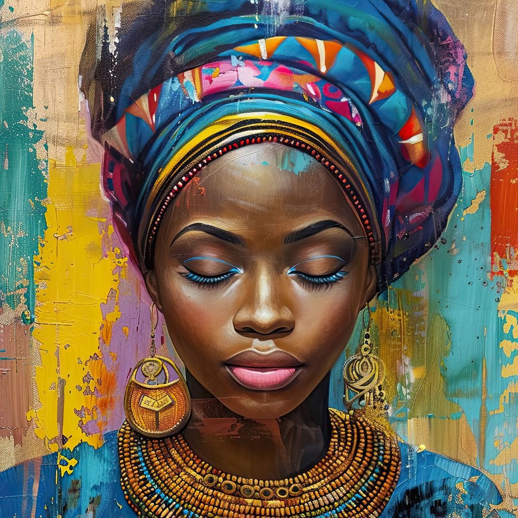 Vibrant Dreams of Africa Canvas Wall Art