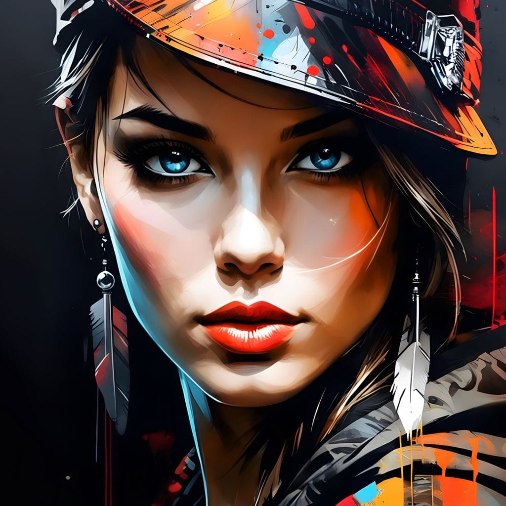 Female Portrait 254 Canvas Wall Art