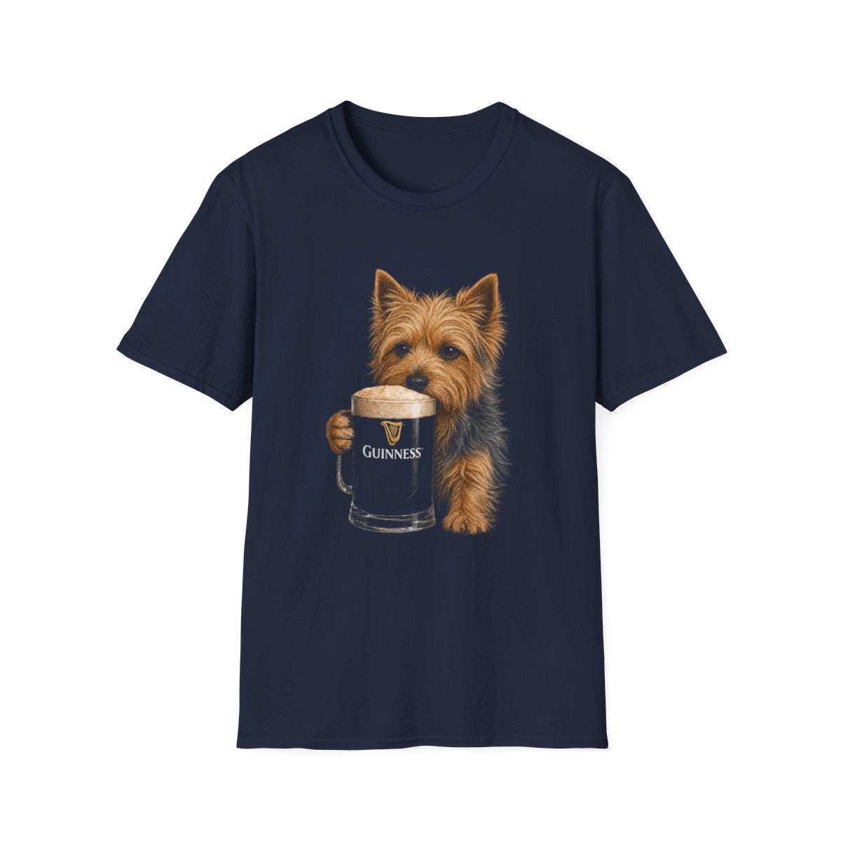 Australian Terrier With A Pint Tee