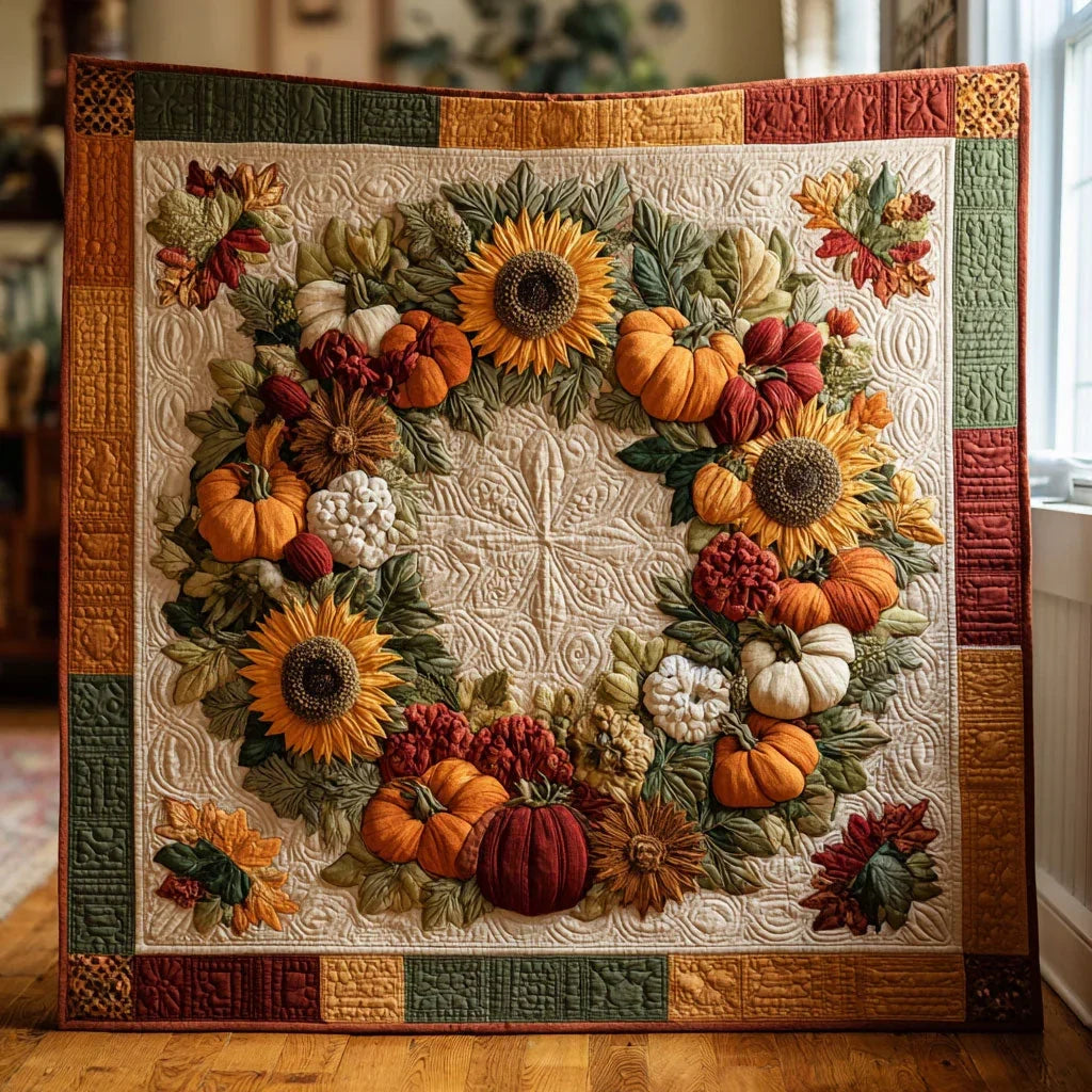 Autumn Bloom Quilt Blanket