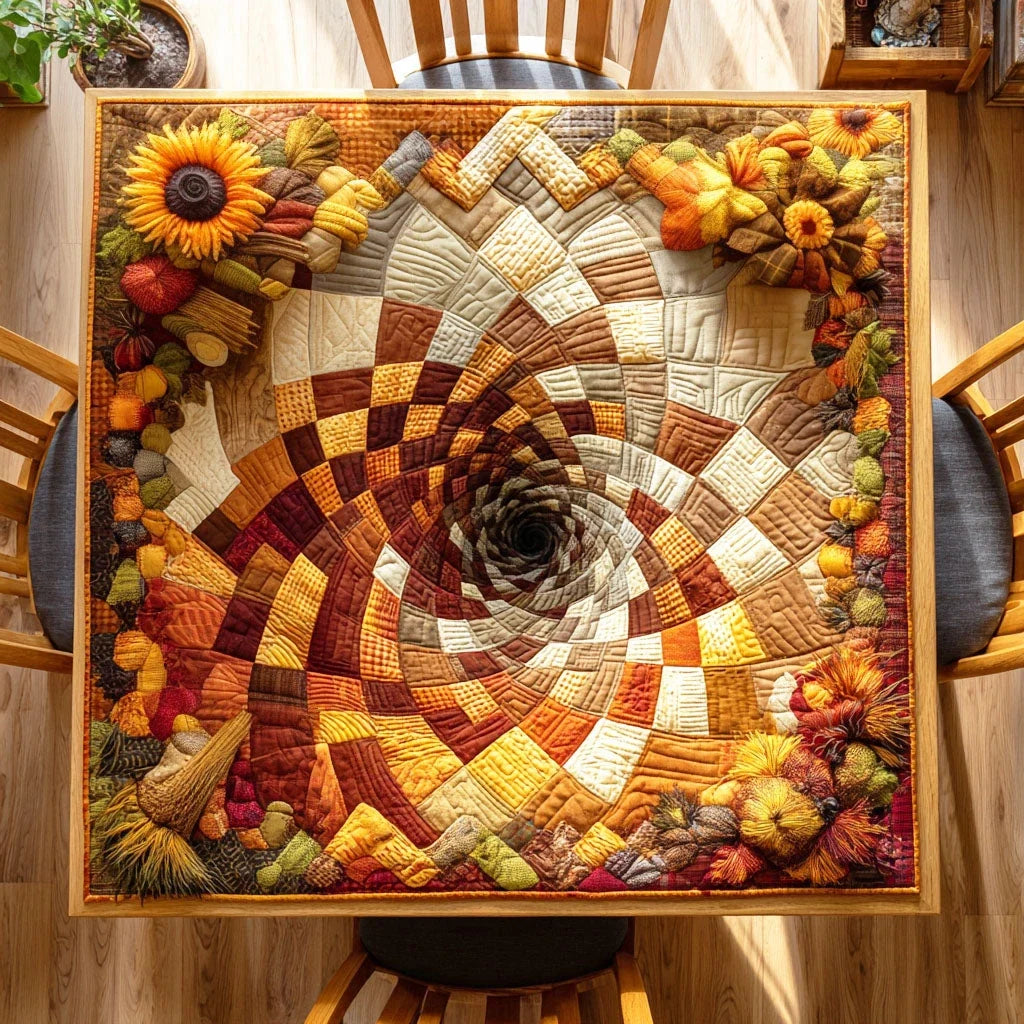 Autumn Charm Quilted Table Topper