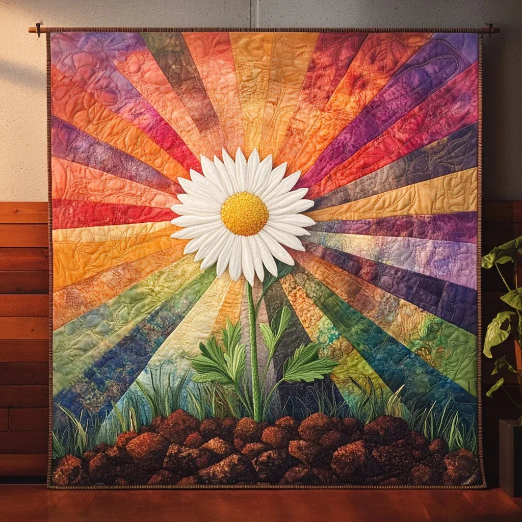 Autumn Daisy Quilt Blanket