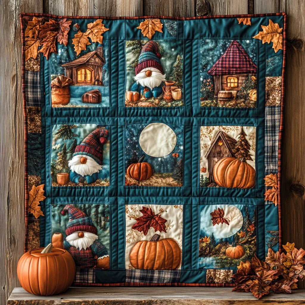 Autumn Gnomegrown Quilt Blanket