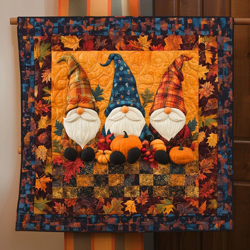 Autumn Gnomegrown Quilt Blanket