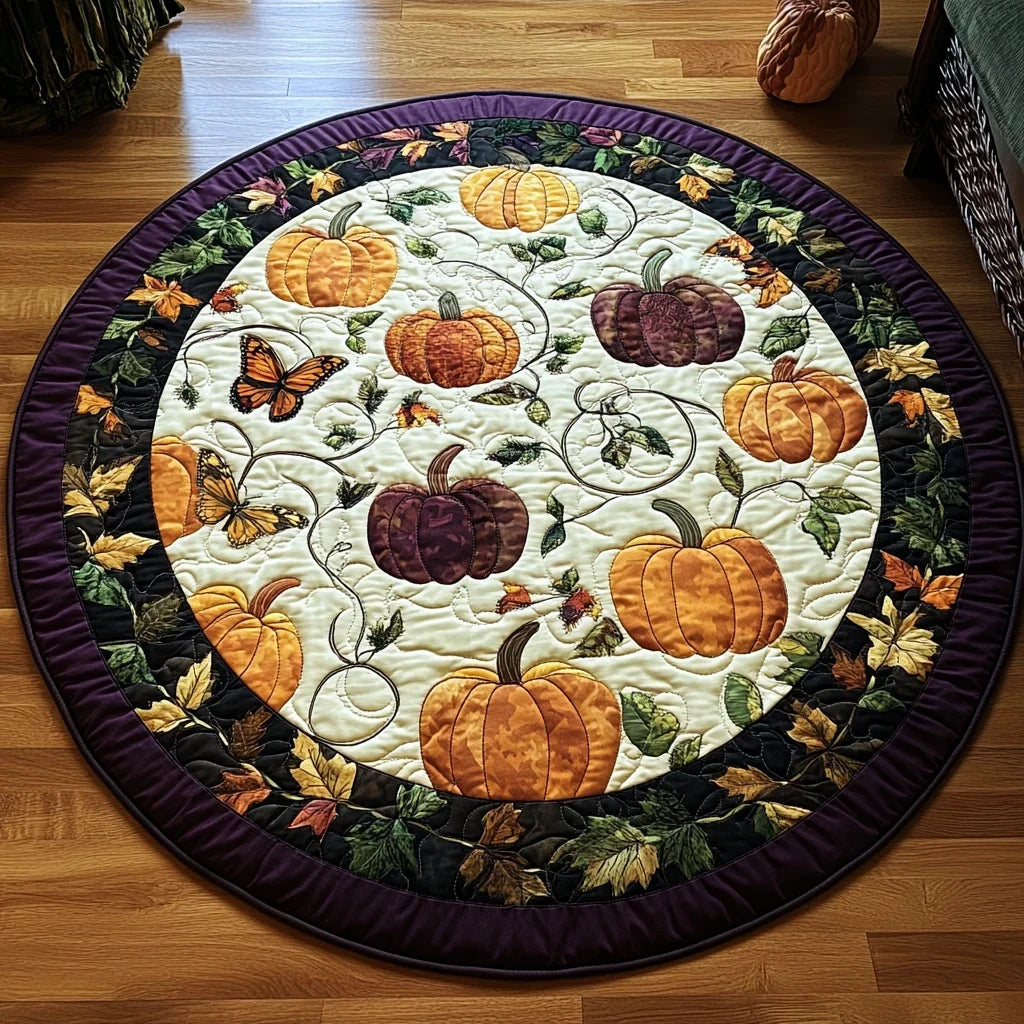 Autumn Harmony Quilted Round Mat