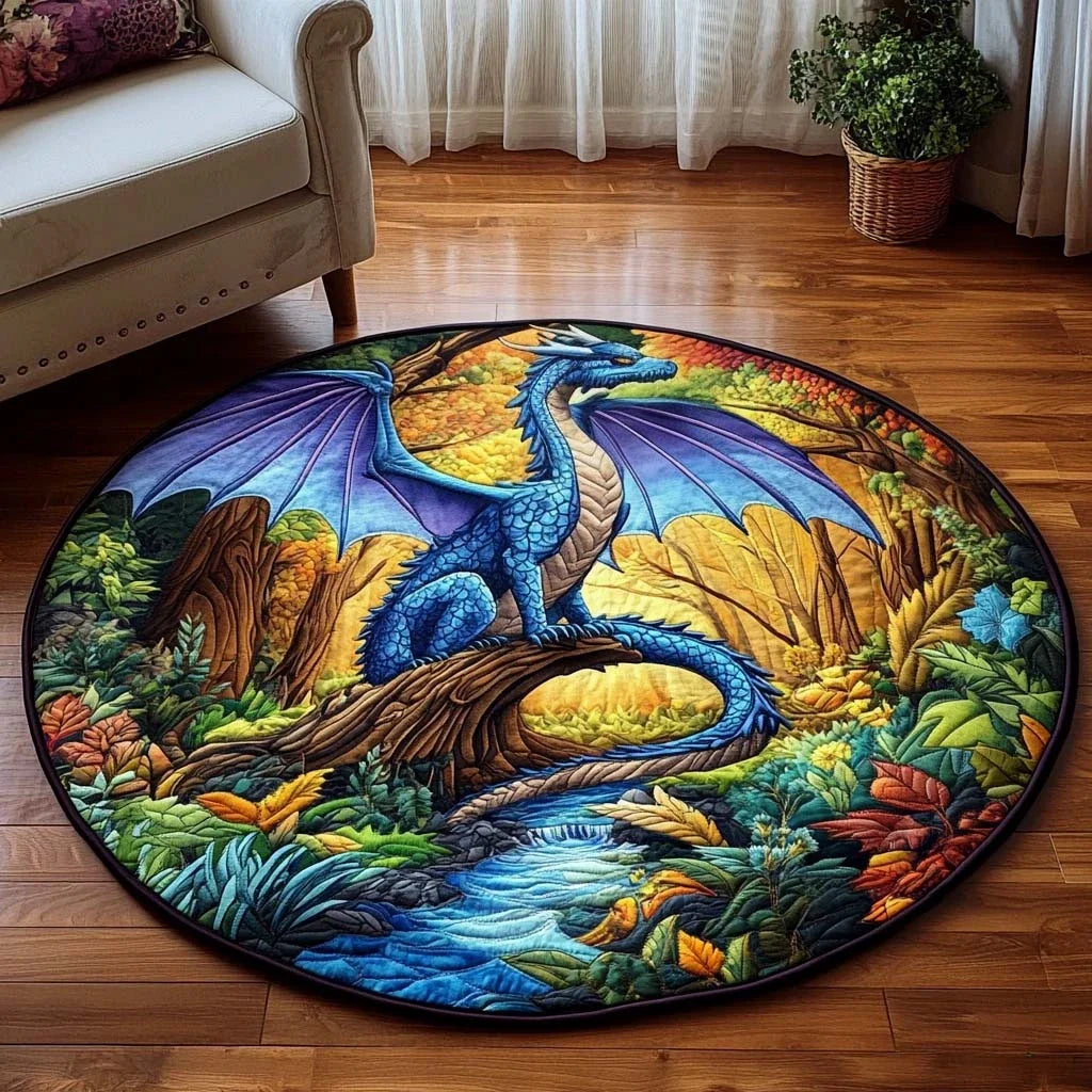 Autumn Sovereign Quilted Round Mat