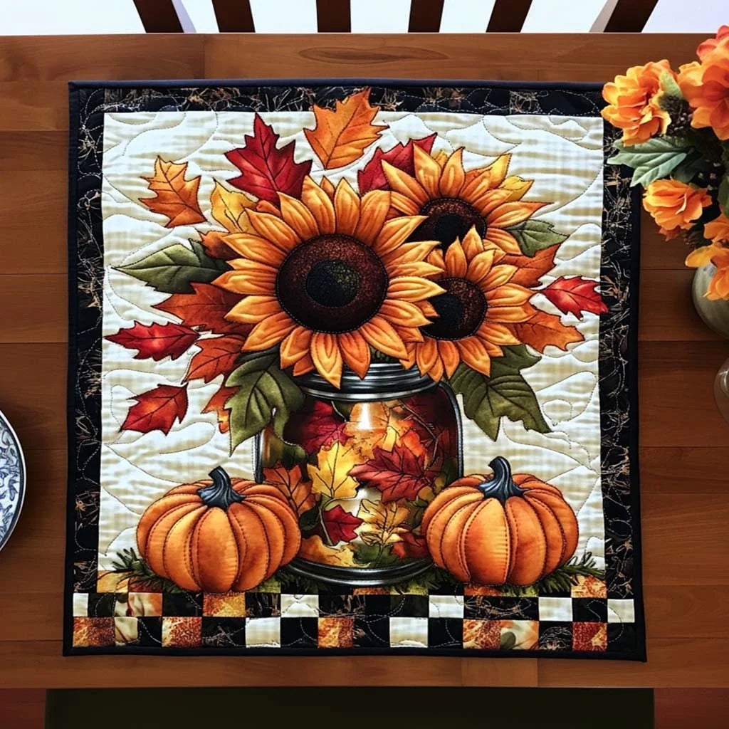 Autumn Splendor Quilted Table Topper