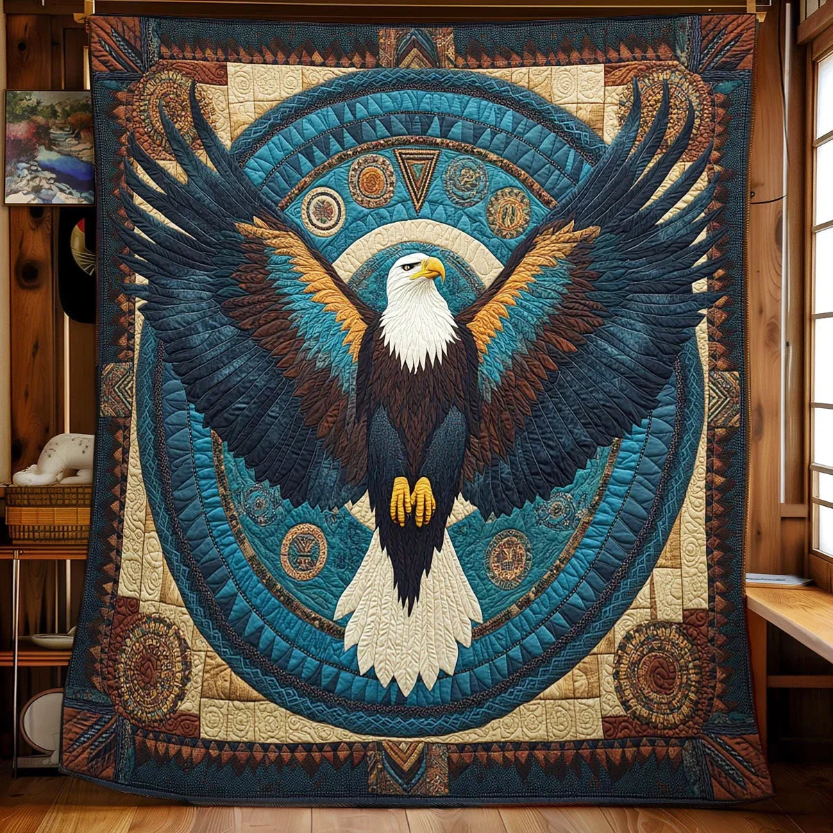 Bald Eagle Quilt Blanket