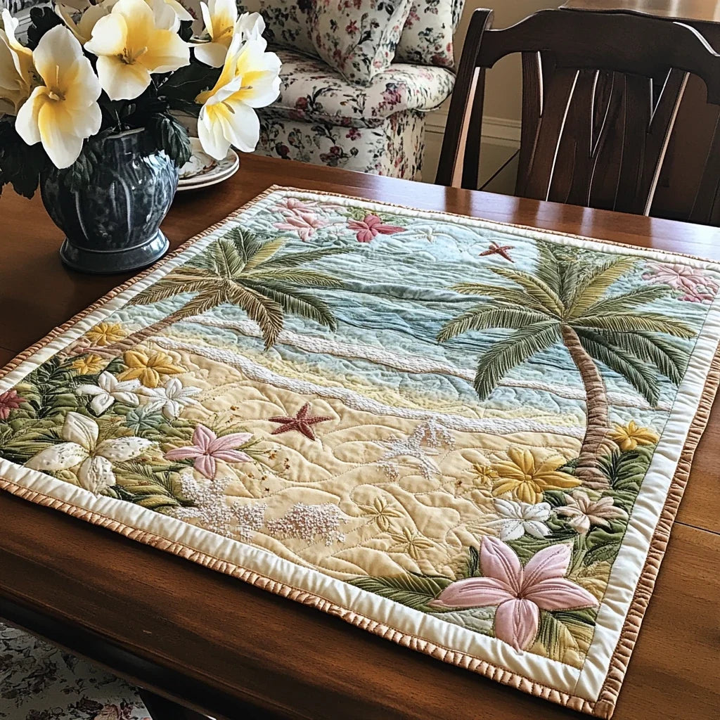 Beach Harmony Quilted Table Topper