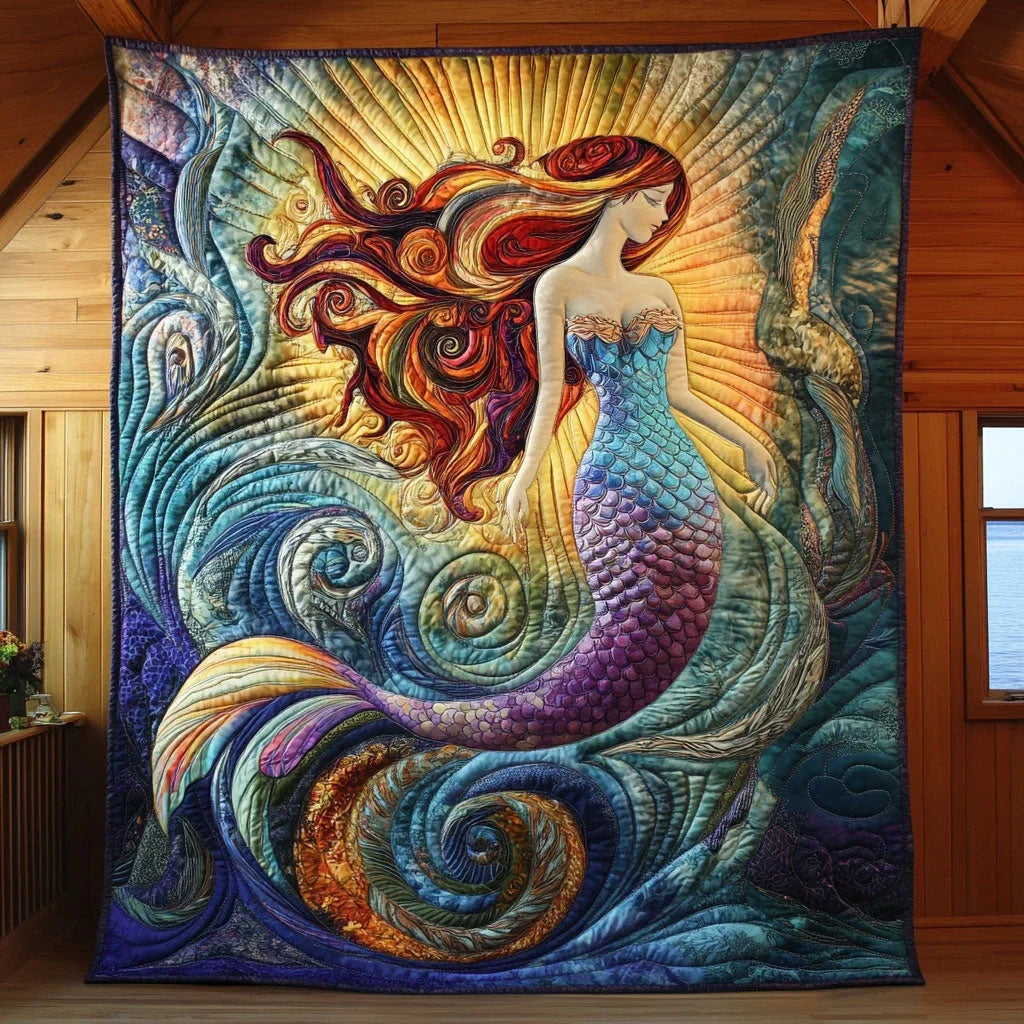 Beautiful Mermaid Quilt Blanket