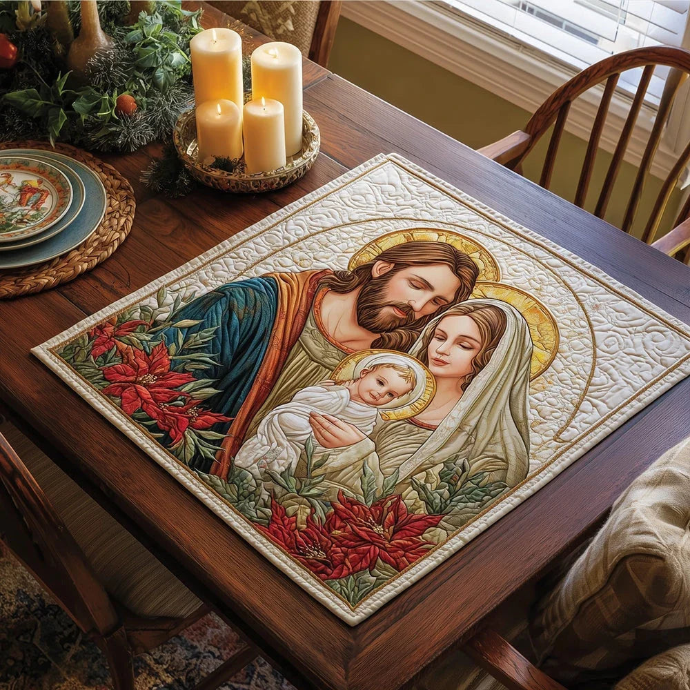 Bethlehem Star Quilted Table Topper