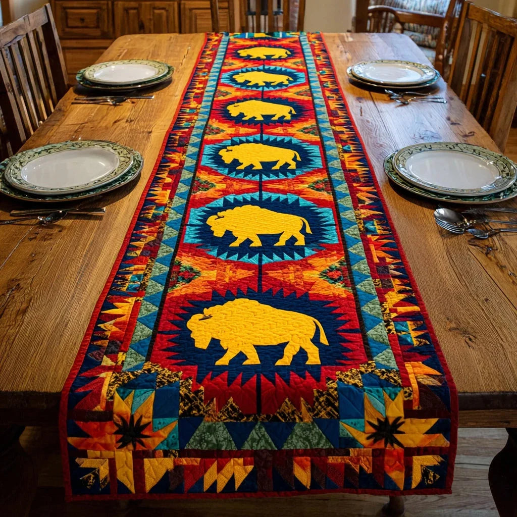 Bison Horizon Quilted Table Runner