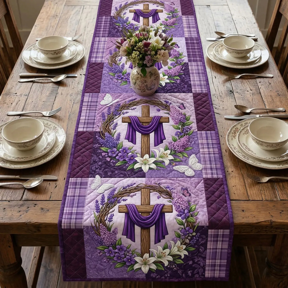 Blessed Journey Quilted Table Runner