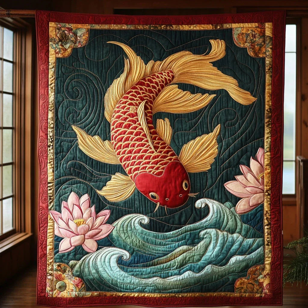 Bloom And Flow Quilt Blanket