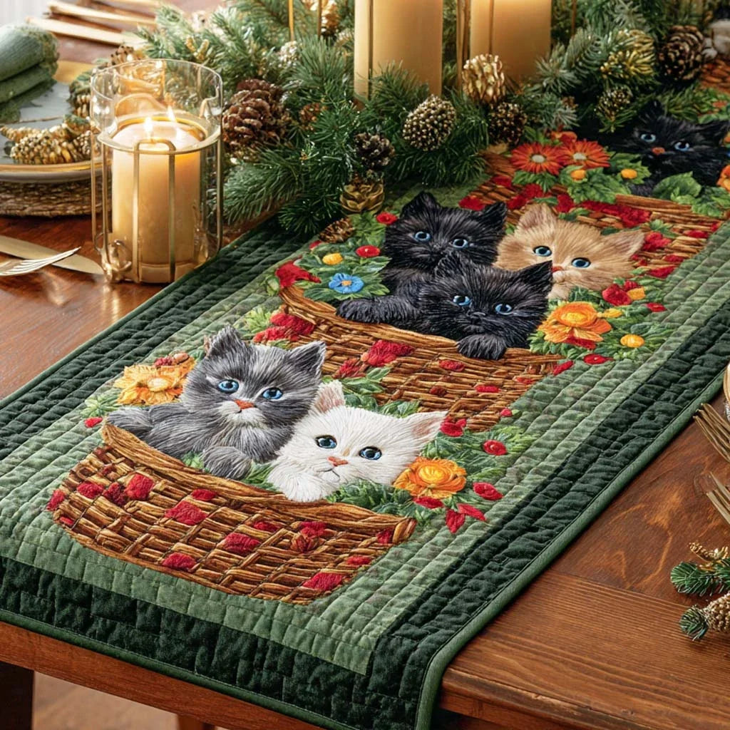 Bloom Basket Quilted Table Runner