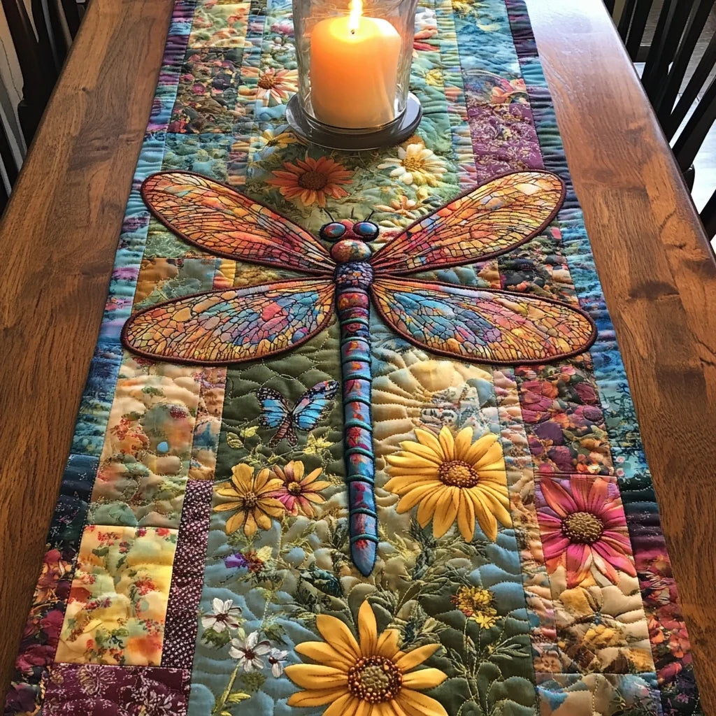 Blossom Glide Quilted Table Runner