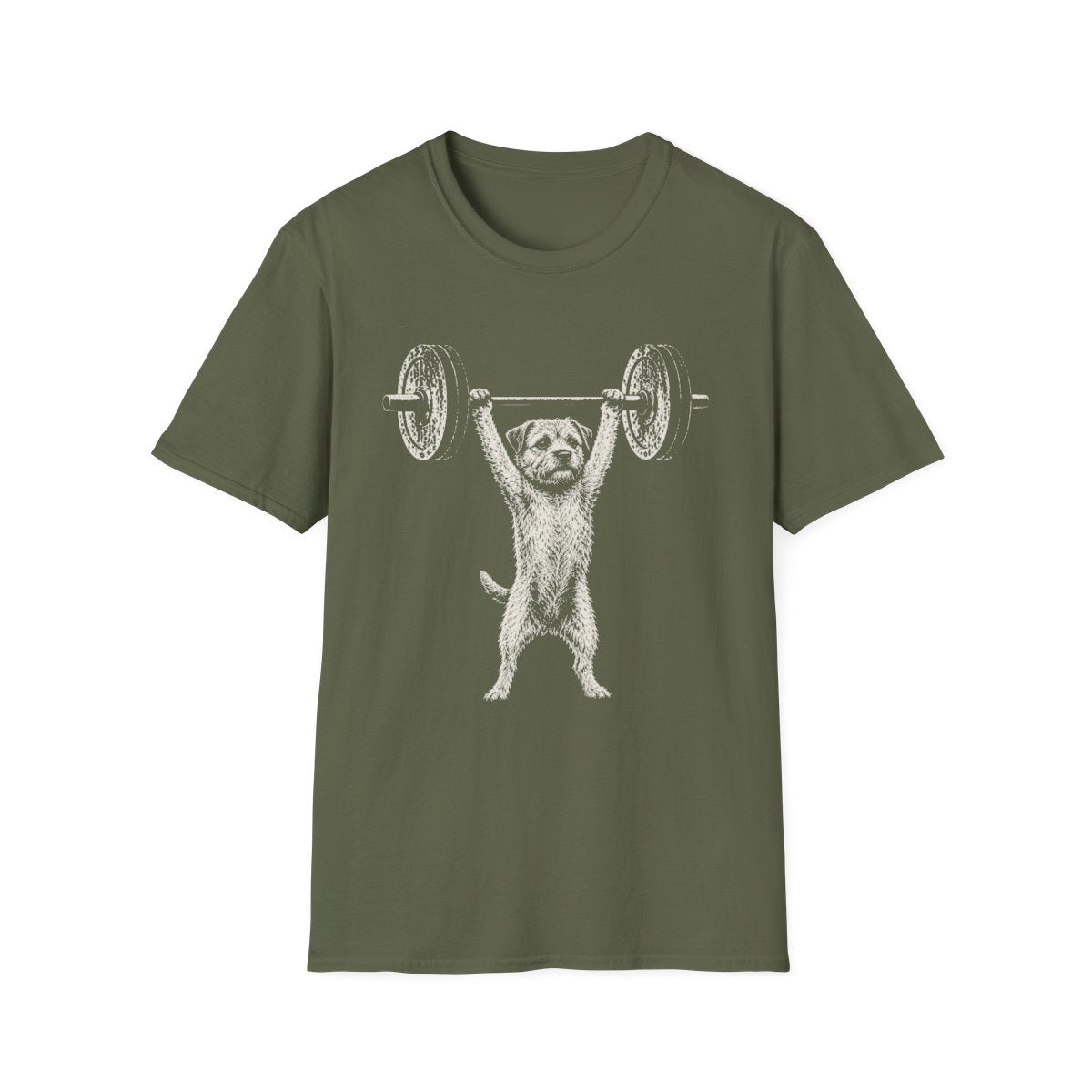 Border Terrier Powerlifting Tee