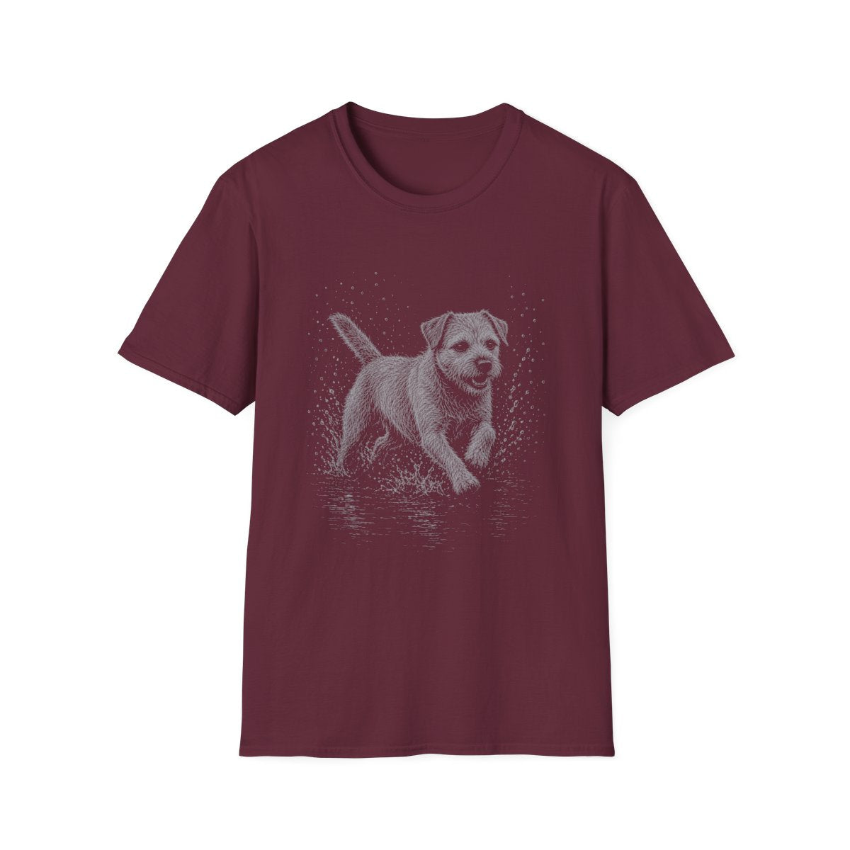 Border Terrier Water Run Tee