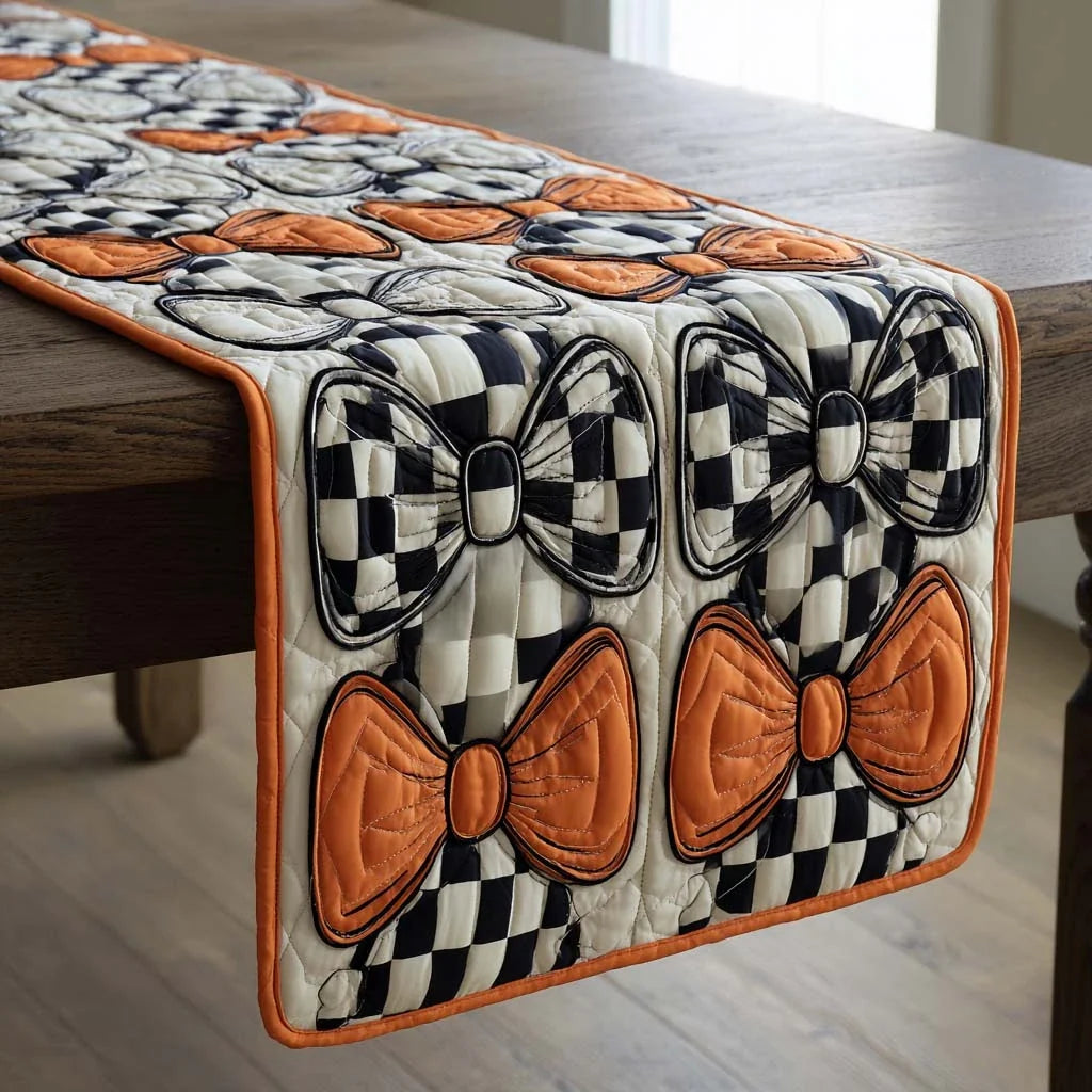 Bow Masquerade Quilted Table Runner