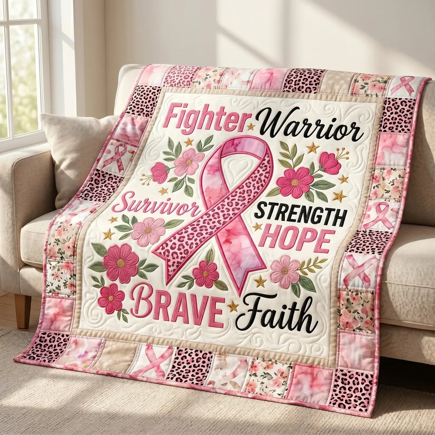 Brave Warrior Quilt Blanket