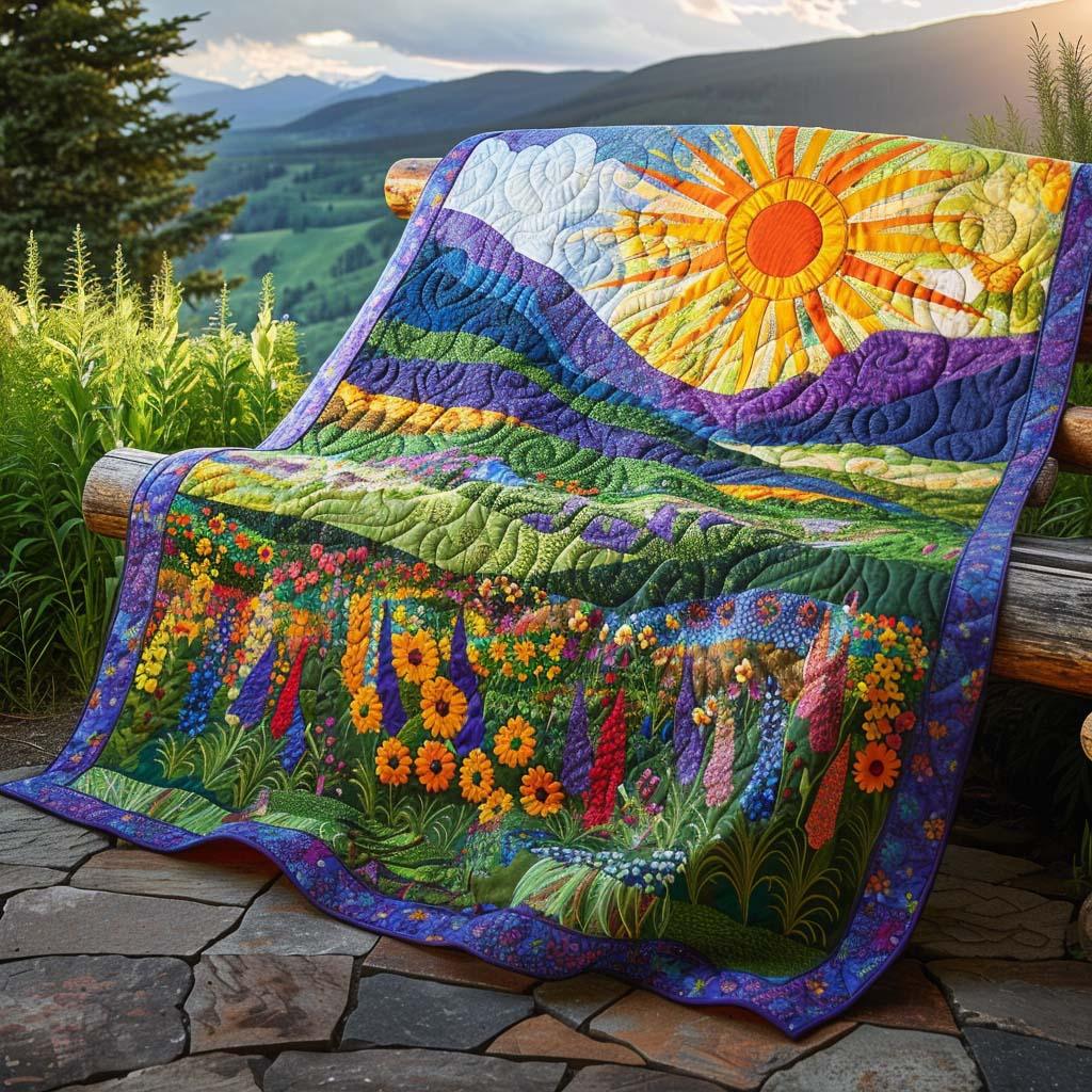 Bright Skies Quilt Blanket - Quilted Blanket by Wild and Way
