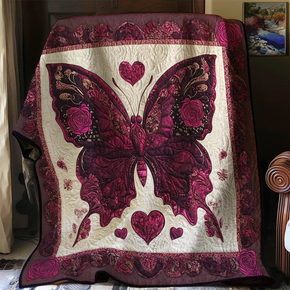 Butterfly Embrace Quilt Blanket