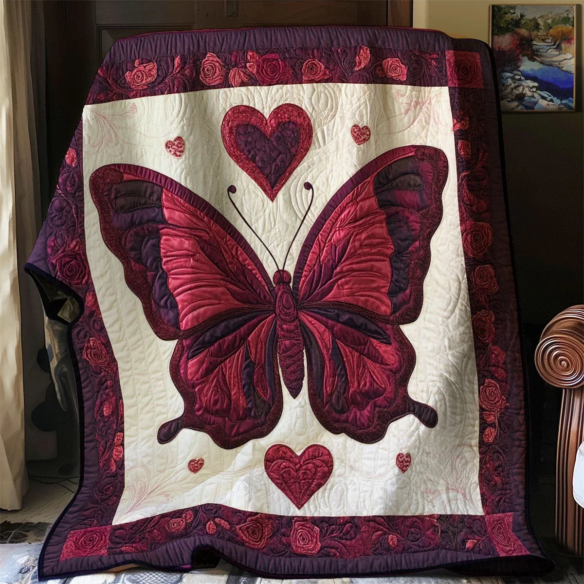 Butterfly Embrace Quilt Blanket