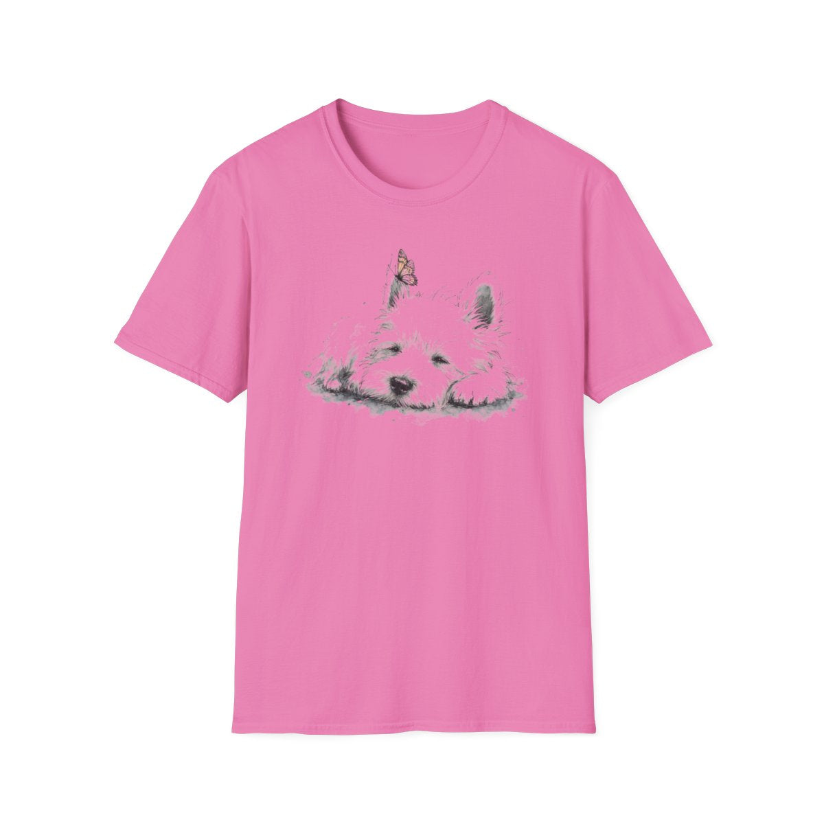 Butterfly Nap Westie Tee